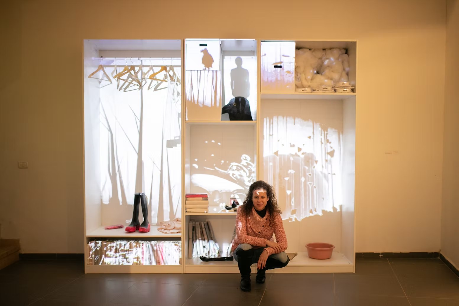 A Bird In A Room — installation view, Efrat Rubin